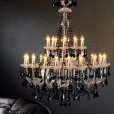 Copen Lamp, испанские классические люстры, купить в Испании люстру из бронзы и хрустальная люстра